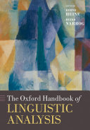 Find The Oxford Handbook of Linguistic Analysis at Google Books